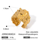 Stainless steel pearl layered floral set