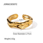 Stainless steel vintage heart ring