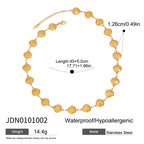 Ocean-themed stainless steel non-fading necklace