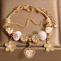 Vintage Gold Series Glass Alloy Bracelet