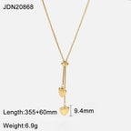 High-end stainless steel heart necklace