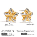 Colorful abalone shell stainless steel necklace and earrings