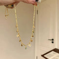 Rainbow Tourmaline Copper Alloy Necklace