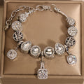 Vintage White Series Glass Alloy Bracelet