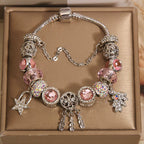 Vintage Glass Angel Dreamcatcher Alloy Bracelet