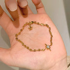 Sparkling Star Copper Alloy Bracelet