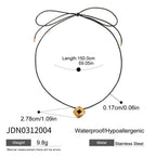 Oil-resistant and colorfast stainless steel jewelry set