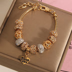 Vintage Gold Series Glass Alloy Bracelet