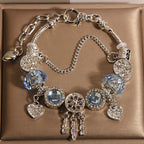 Vintage Dreamcatcher Heart Pendant Alloy Bracelet