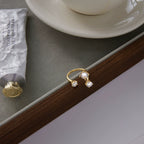 Zircon colorfast stainless steel ring