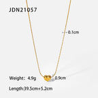 High-end stainless steel heart necklace