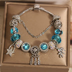Vintage Glass Angel Dreamcatcher Alloy Bracelet
