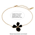 Oil Drop Flower Elegant Stainless Steel Necklace Bracelet