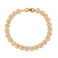 Leaf Copper Zircon French Copper Alloy Bracelet