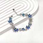 仲夏夜之梦海蓝宝花朵铜合金套装