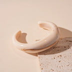 复古光面晕染亚克力几何开口手镯