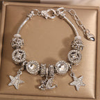 Vintage White Series Glass Alloy Bracelet