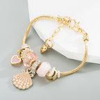Vintage Pearl Shell Alloy Bracelet